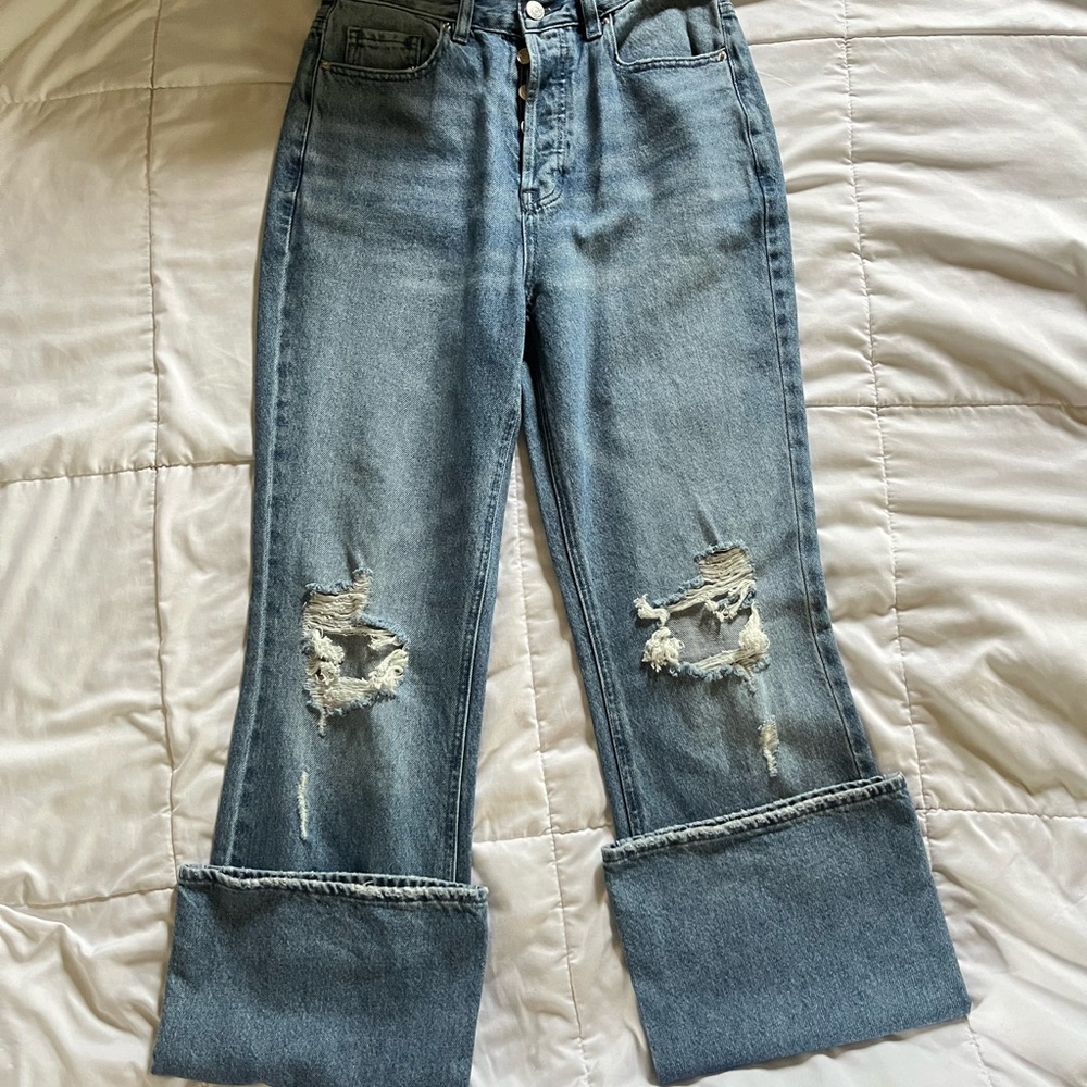 NWT PacSun HighRise Bootcut Distressed Jeans